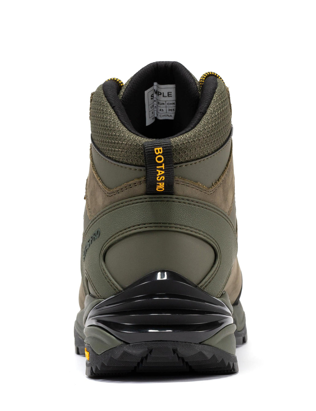 Botas Pro Olive 6 Inch Waterproof Hiking Boots with VIBRAM® Traction Lug Outsole BP22123